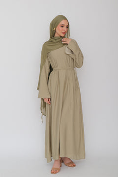 Amara Textured Maxi Dress- Light Sage