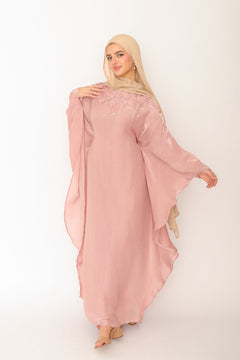 Fayra Organza Butterfly Dress- Rose