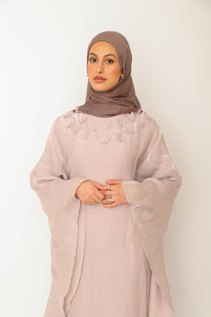 Fayra Organza Butterfly Dress- Dark Lavender