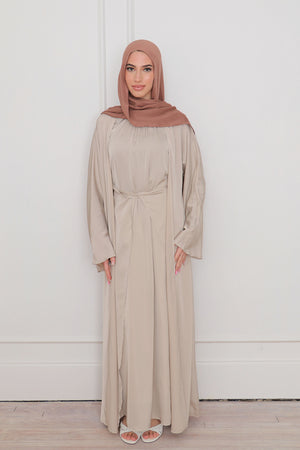 Lyla Abaya Set- Beige