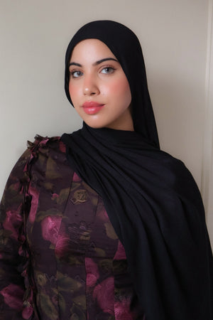 Premium Modal Scarf- Black