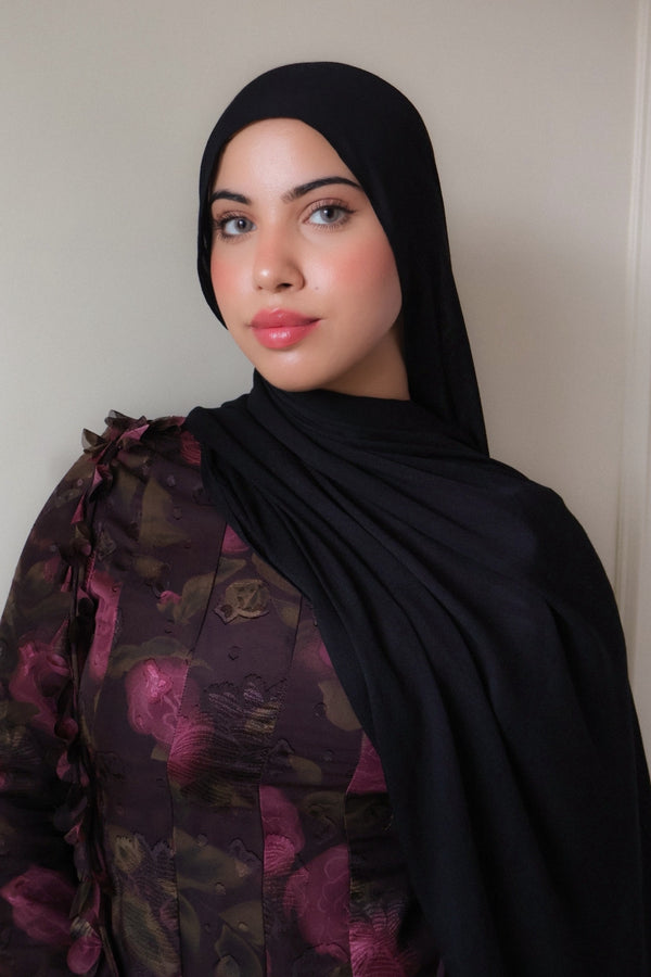 Premium Modal Scarf- Black