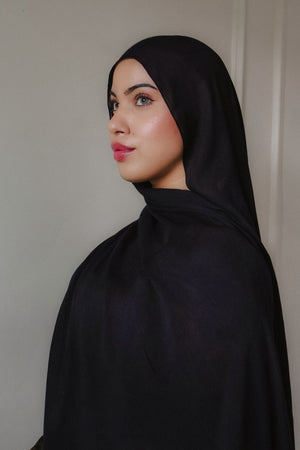 Premium Modal Scarf- Black