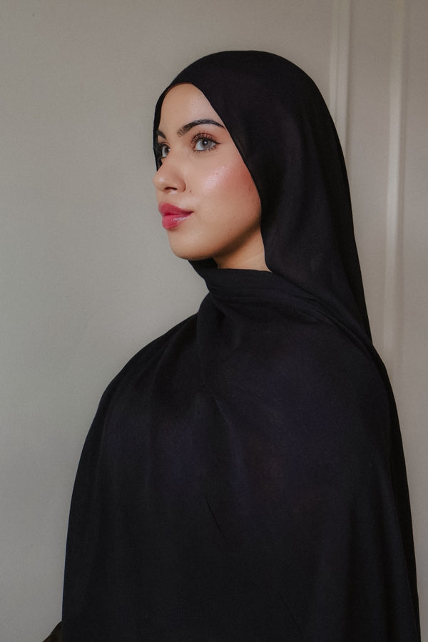 Premium Modal Scarf- Black