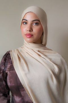Premium Modal Scarf- Cream
