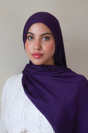 Premium Modal Scarf- Dark Purple