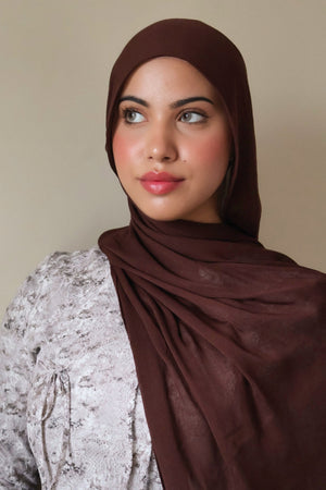 Premium Modal Scarf- Dark Brown