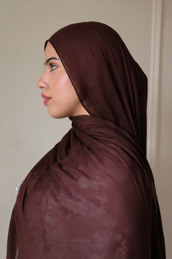 Premium Modal Scarf- Dark Brown