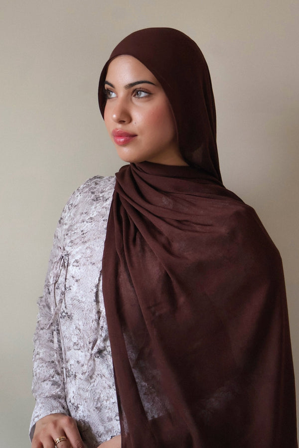 Premium Modal Scarf- Dark Brown