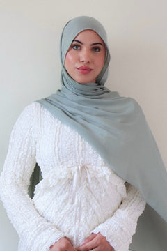 Premium Modal Scarf- Mint Gray