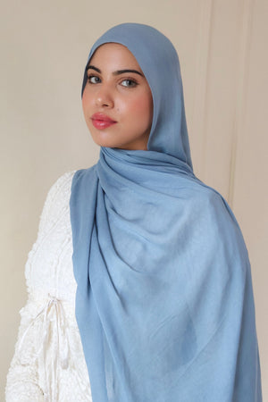 Premium Modal Scarf- Ocean Blue