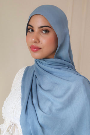 Premium Modal Scarf- Ocean Blue