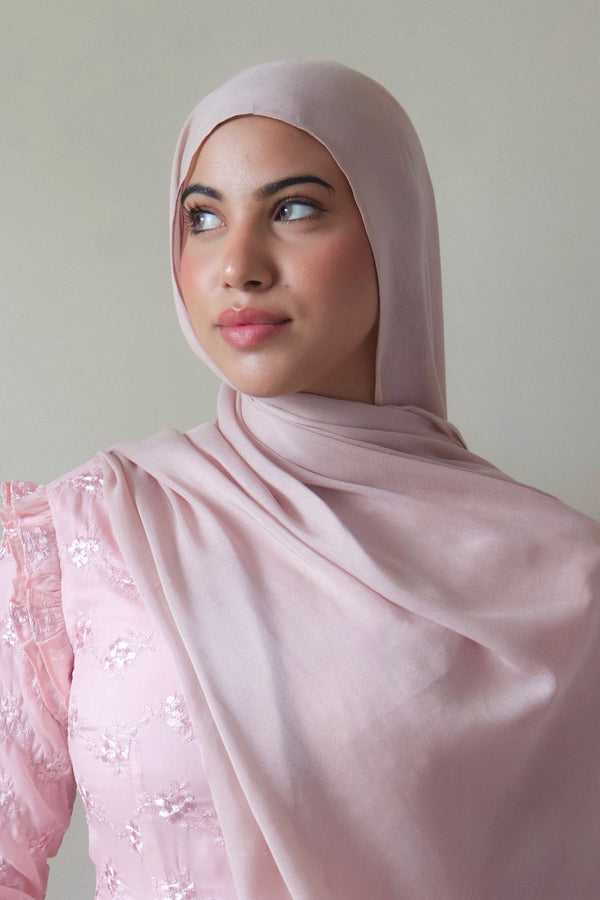 Premium Modal Scarf- Light Pink
