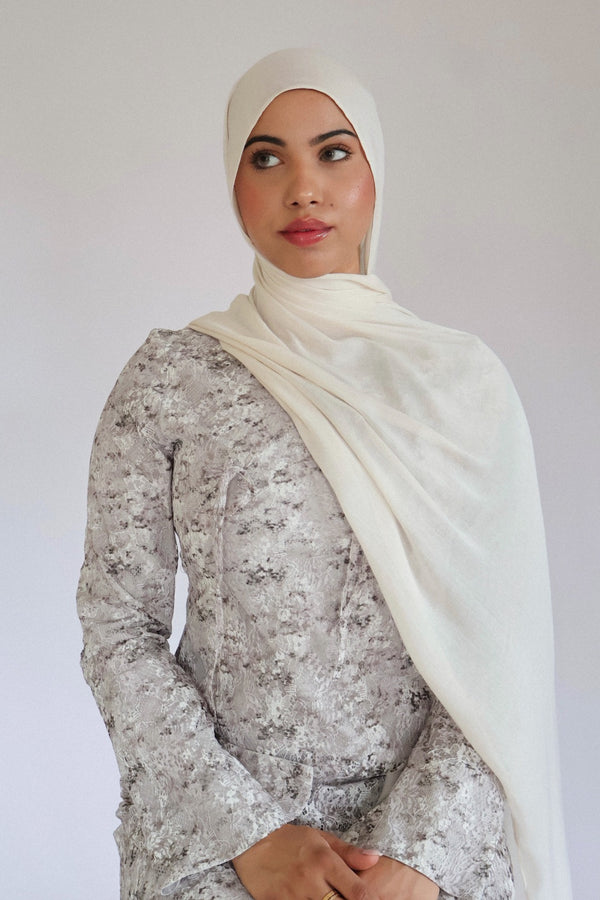Premium Modal Scarf- Pearl