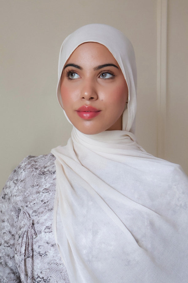 Premium Modal Scarf- Pearl