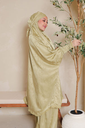 Adela Two Piece Jilbab/Prayer Set- Sage