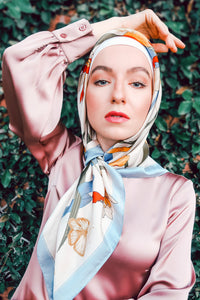 Matching Hijab and Satin Lined Undercap Bundle - Ivory – Pixie