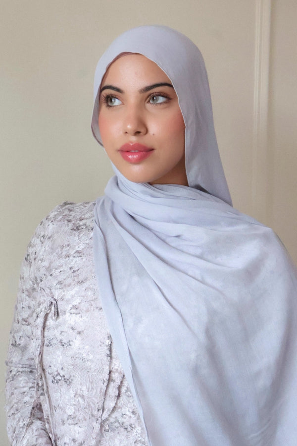 Premium Modal Scarf- Silver