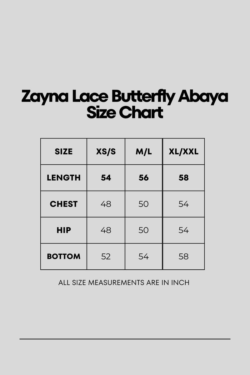Zayna Lace Abaya- Mint Gray