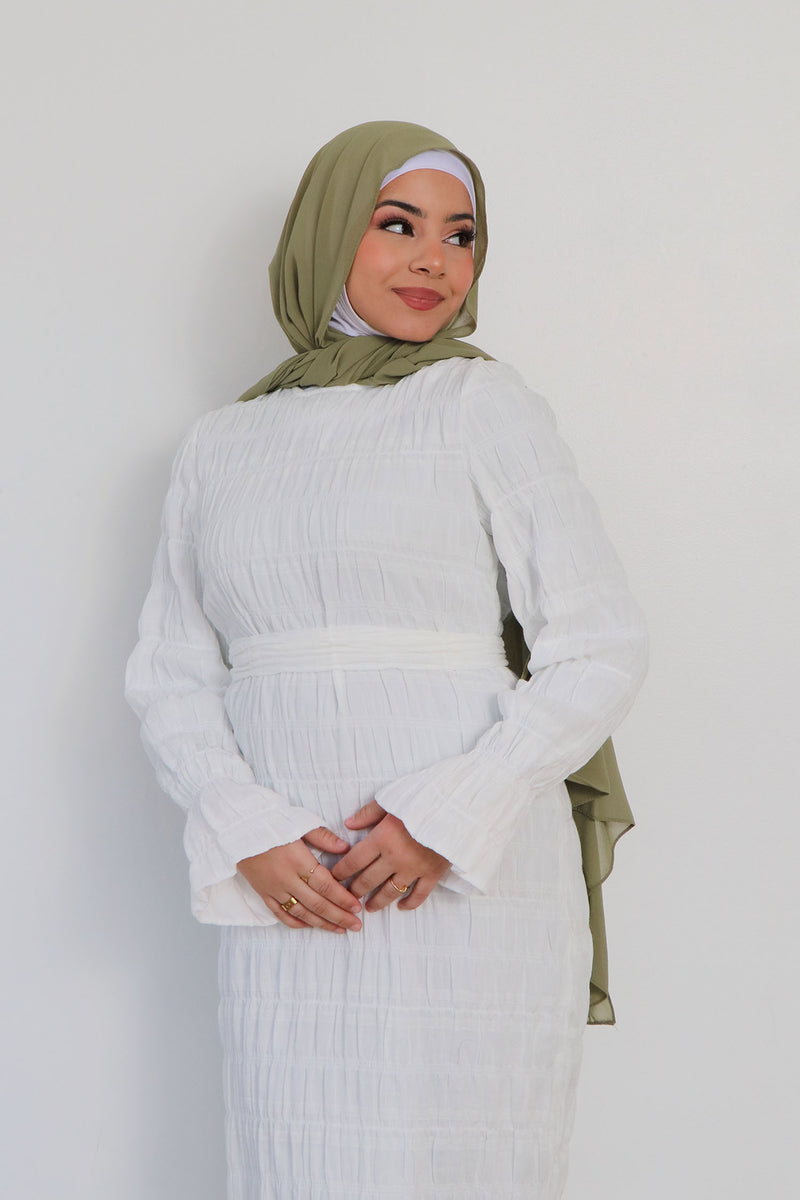 Aya Sheath Maxi Dress - Off White