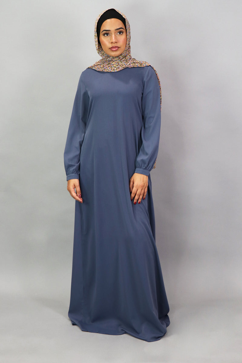 Serenity Blue Deluxe Soft Maxi Dress (5301032714408)