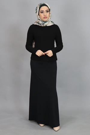 Black Long Sleeve Top (4549411864633)