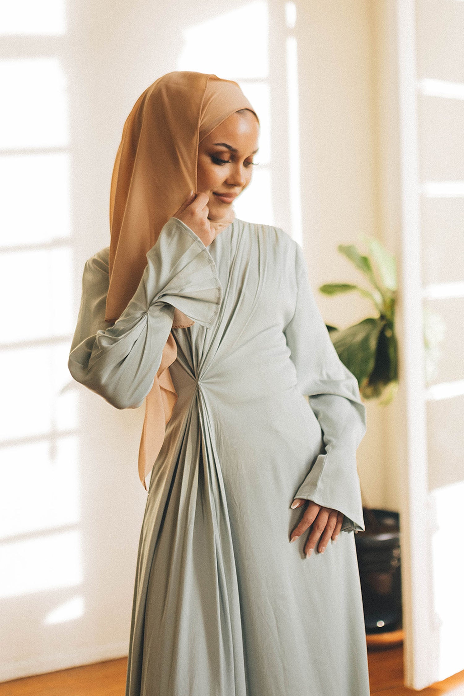 aloe maxi dress Hadiya Aloe Green Maxi Dress