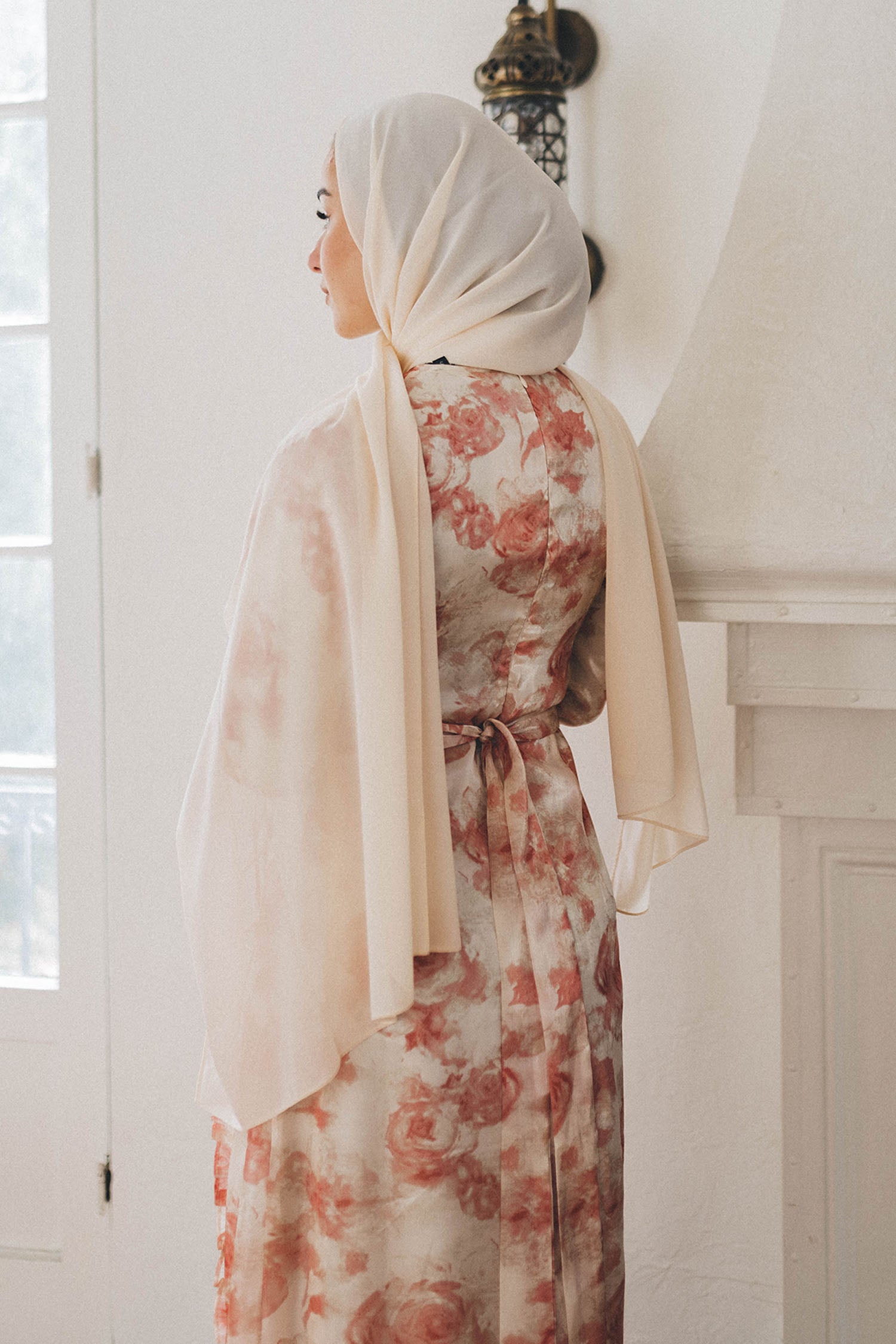 Daisy Organza Floral Maxi Dress- Pink L by LaMeera Moda Daisy Organza Floral Maxi Dress- Pink L by LaMeera Moda