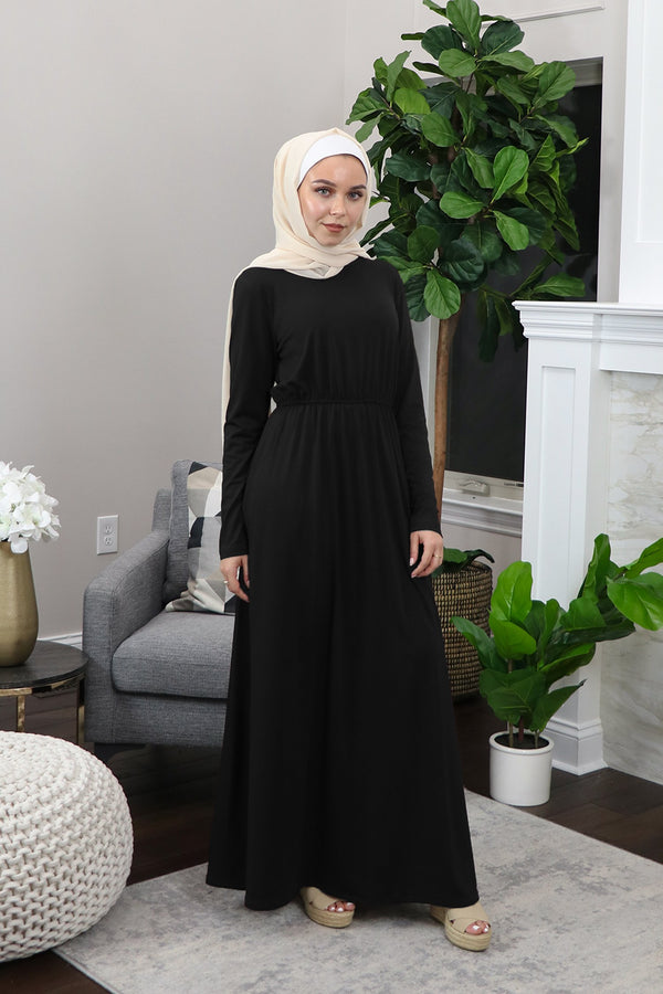 Abayati Essential Maxi Dress- Black