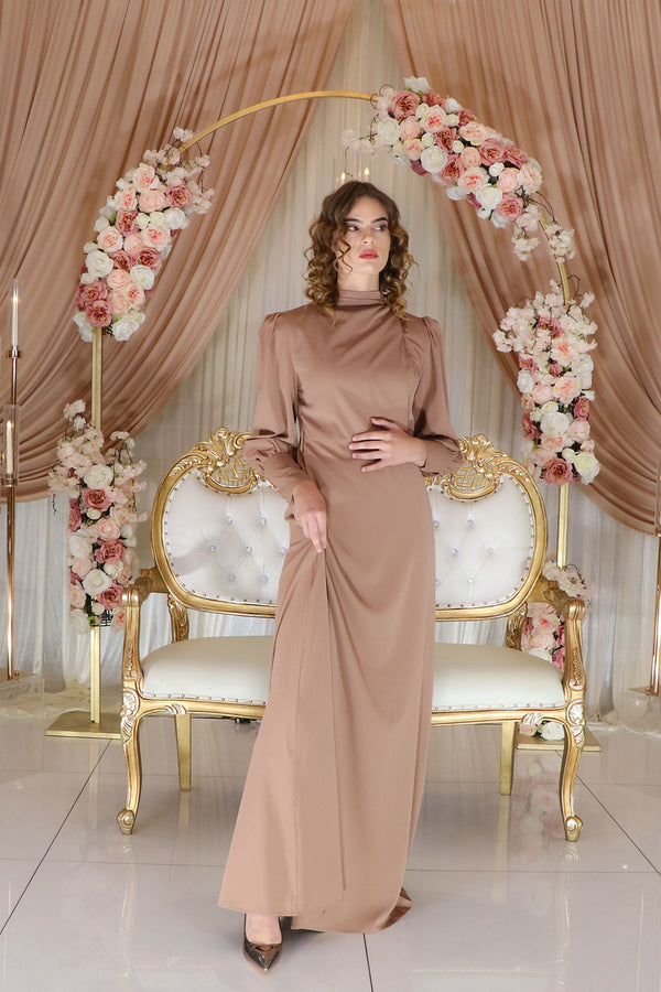 Emma Deluxe Soft Dress- Camel