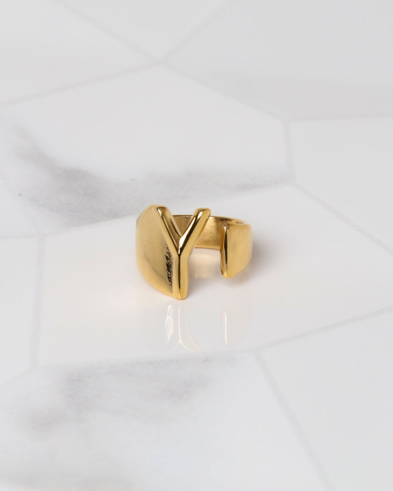 Plated Letter Ring | Premium