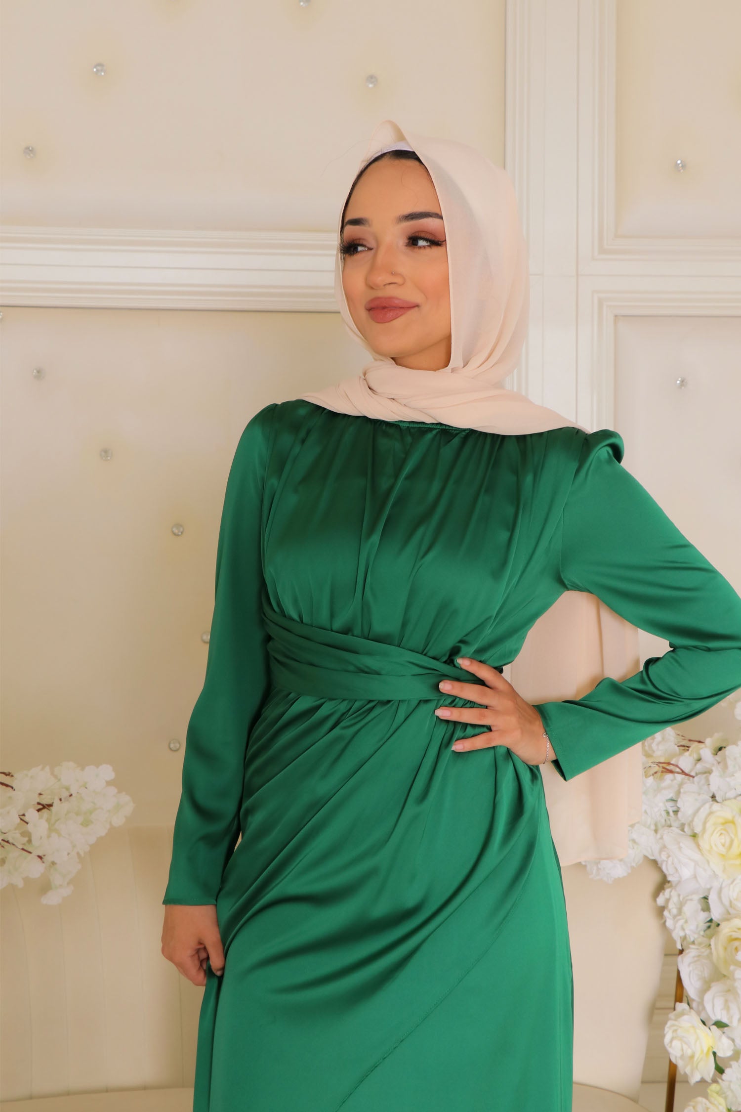 how to layer satin dress Look: Satin Slip dress Layering thelittlegoldmix