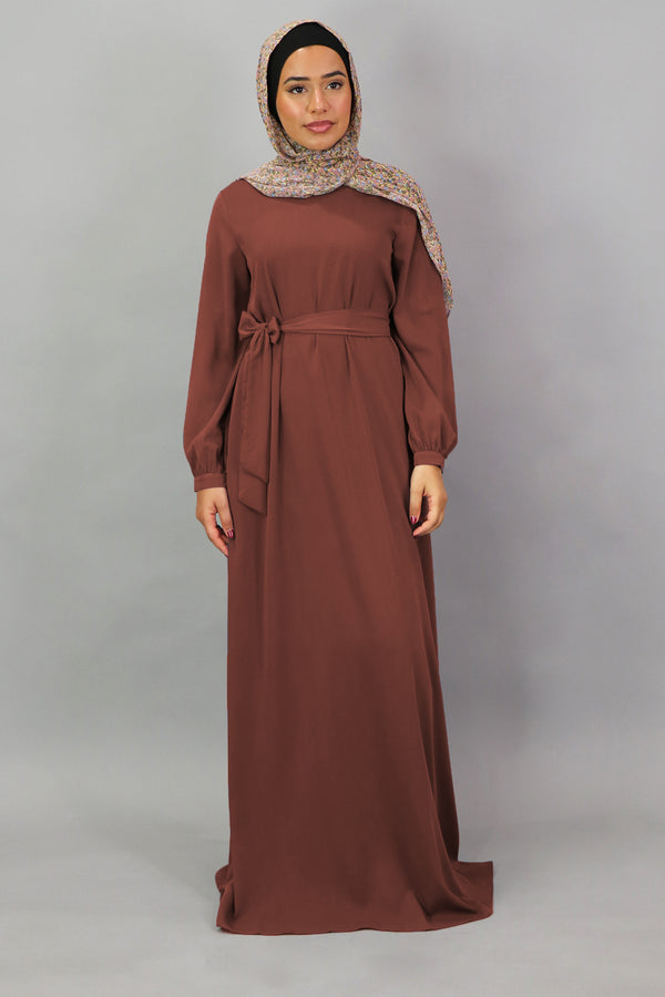 Burnt Sienna Deluxe Soft Maxi Dress (5305892012200)