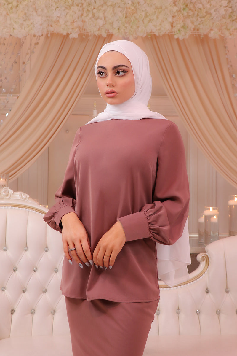 Deluxe Soft Blouse - Rusty Pink