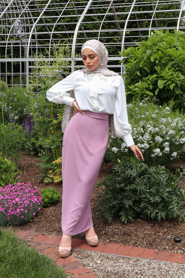 Luxe Soft Maxi Skirt - Pastel Pink