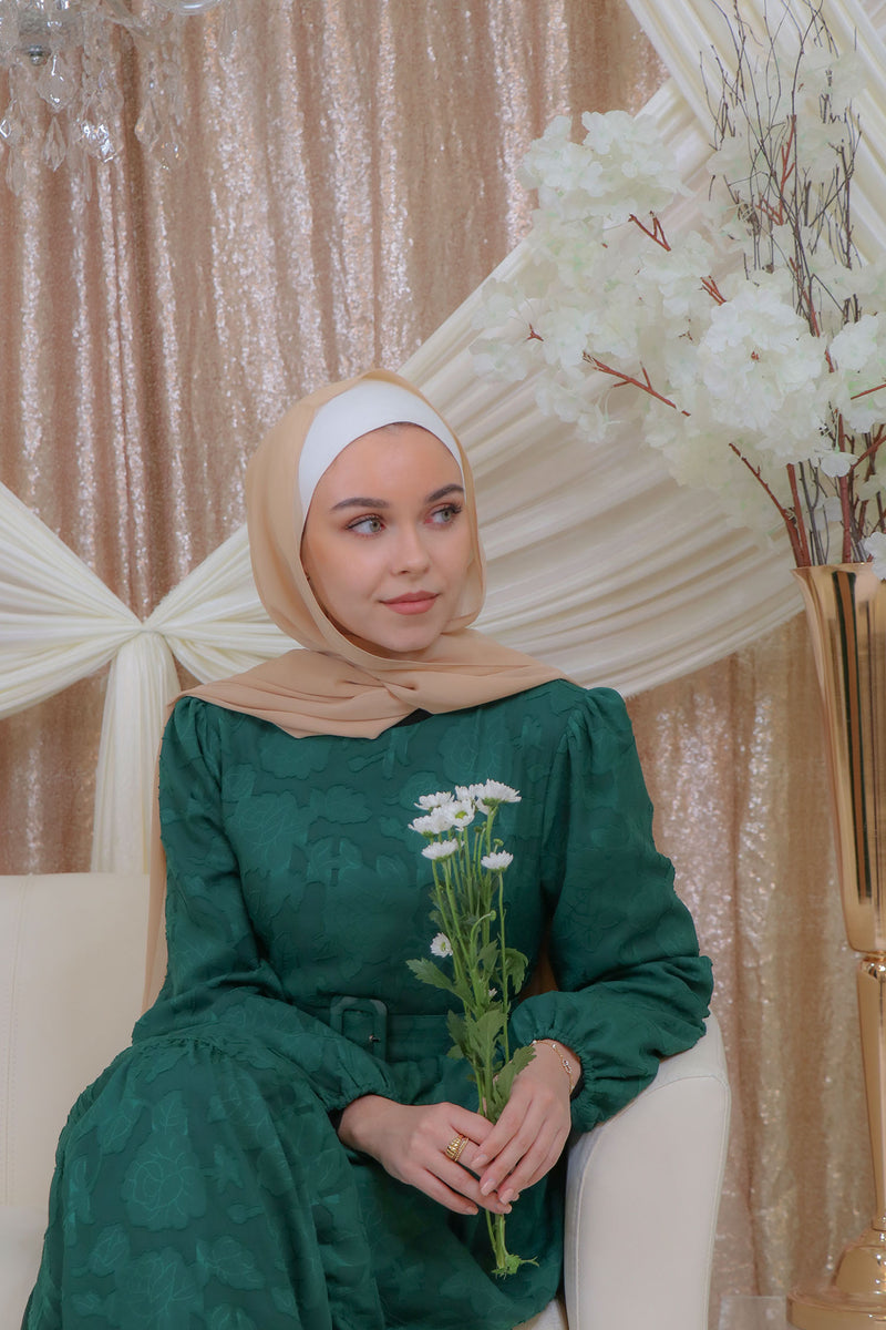 Reina Lace Maxi Dress- Dark Green