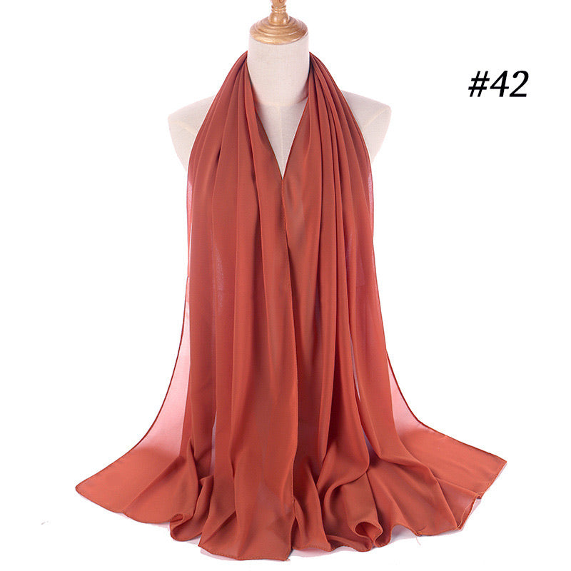 Redwood Pink Chiffon Bubble Scarf (4623988162617)